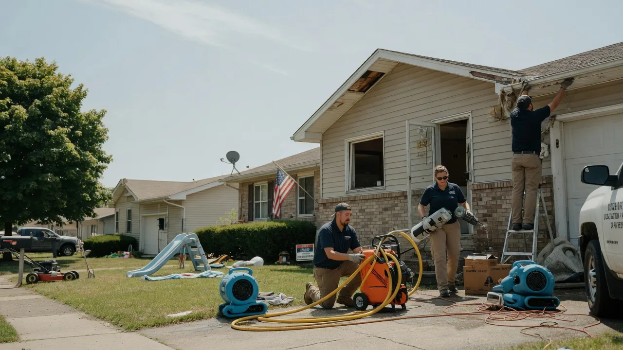 Water Damage Restoration in Paris Crossing, IN near me